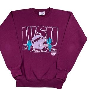 Vintage Washington State Cougars 1992 Copper Bowl Crewneck Sweatshirt USA